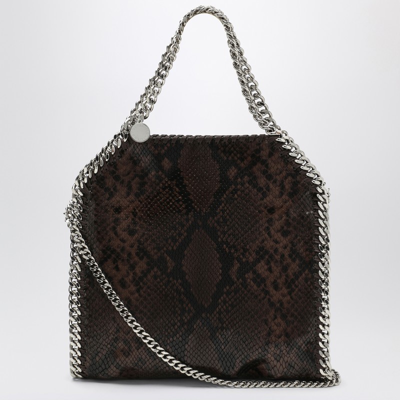Falabella Mini Tote Bag with snake print