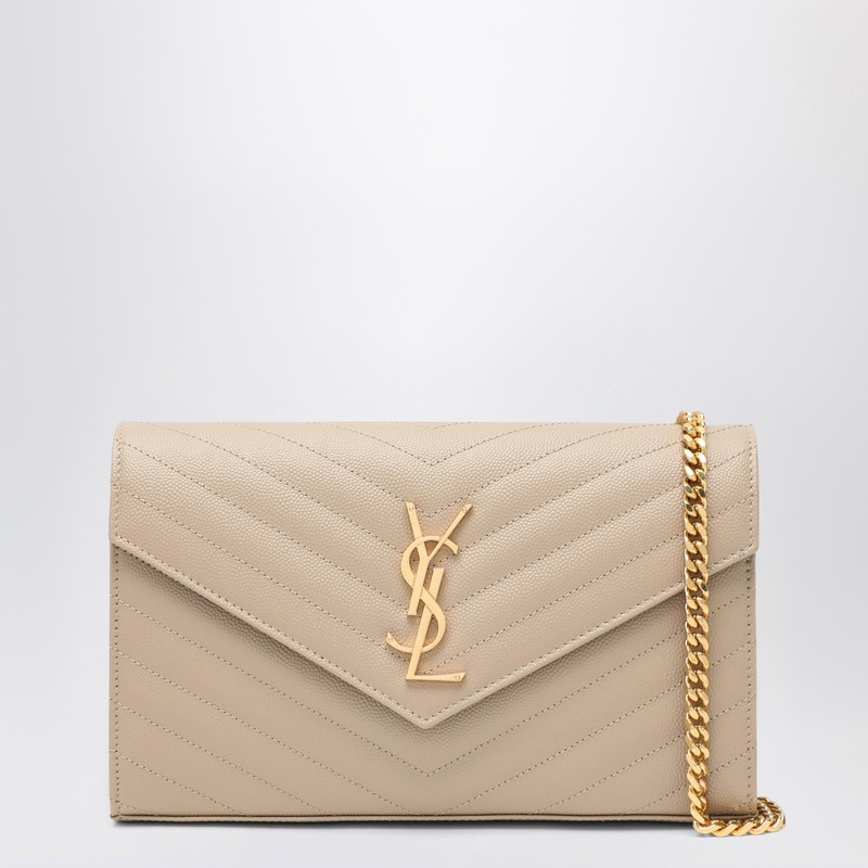 Beige Cassandre chain pouch