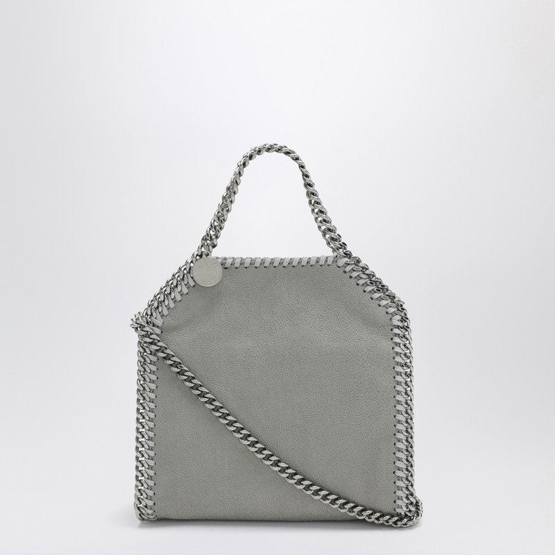 Falabella micro Tote bag in light grey