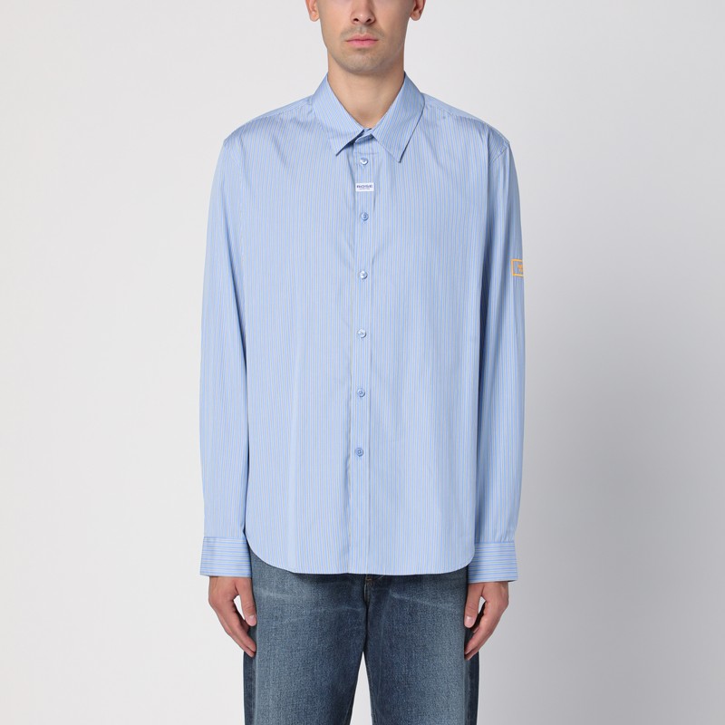 Blue striped cotton shirt