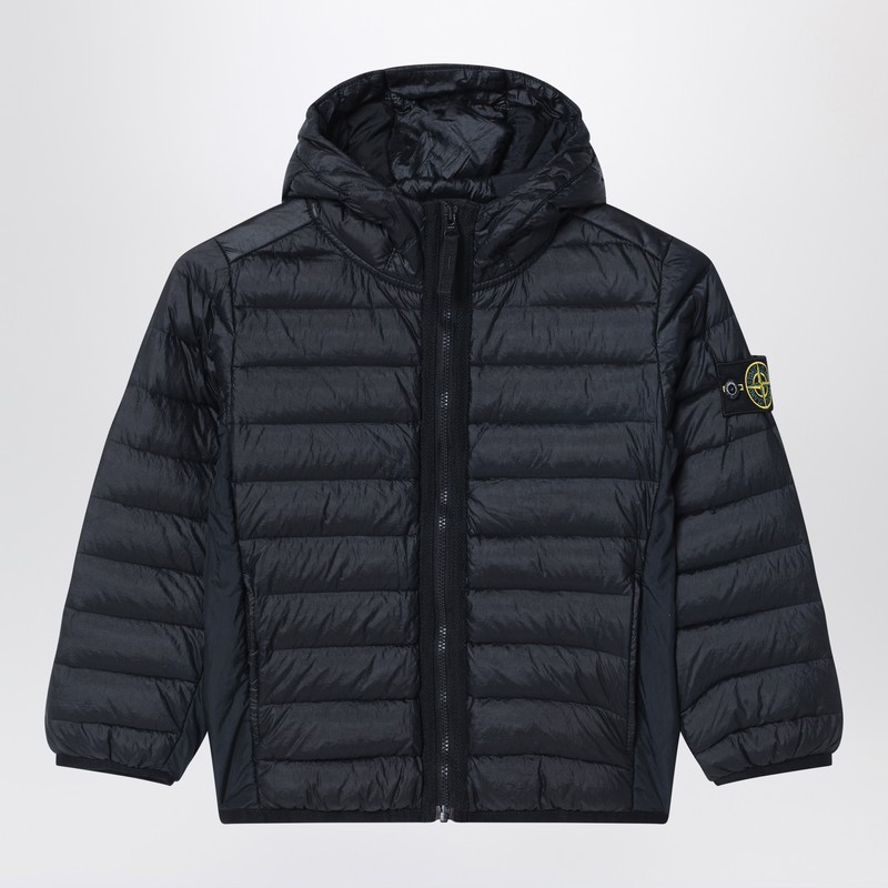 Navy blue hooded jacket