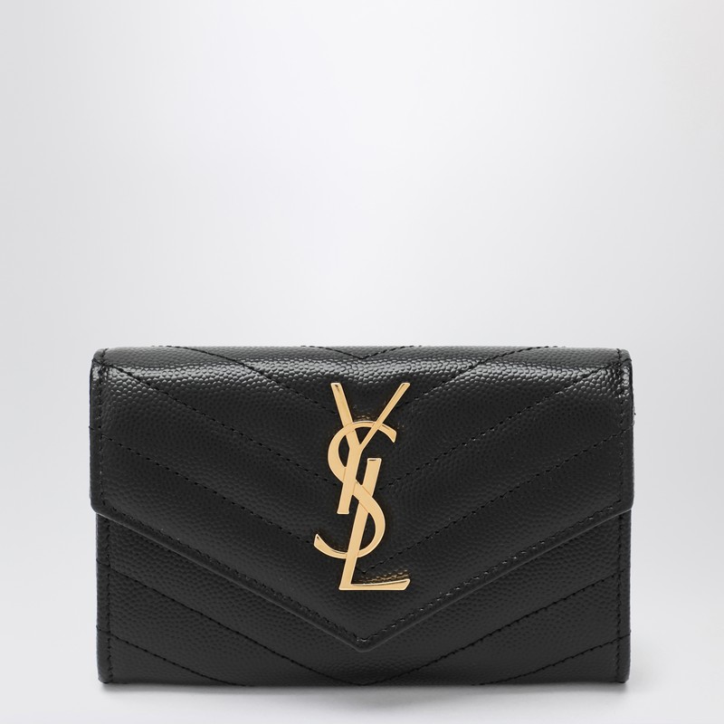 Black Monogram Envelope small wallet