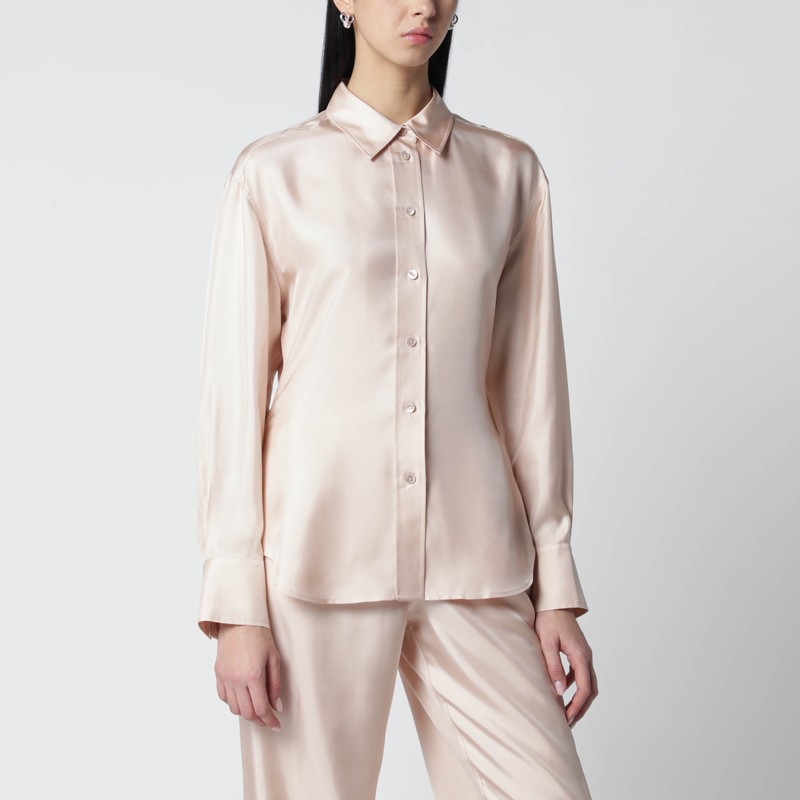 Light pink silk shirt
