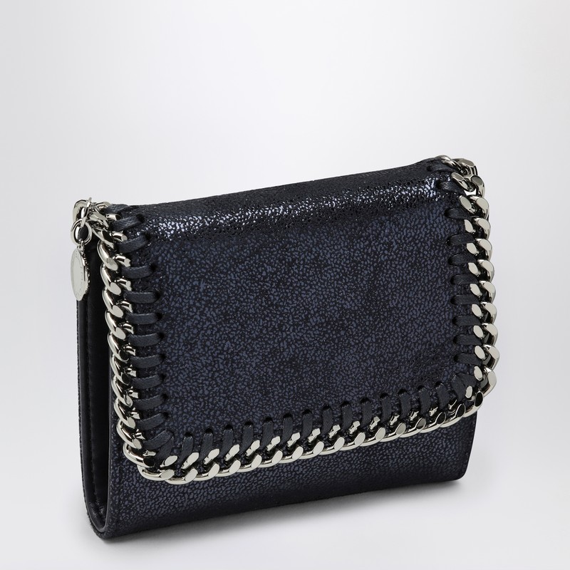 Shop Stella Mccartney | Falabella Small Continental Wallet Ink In Blue