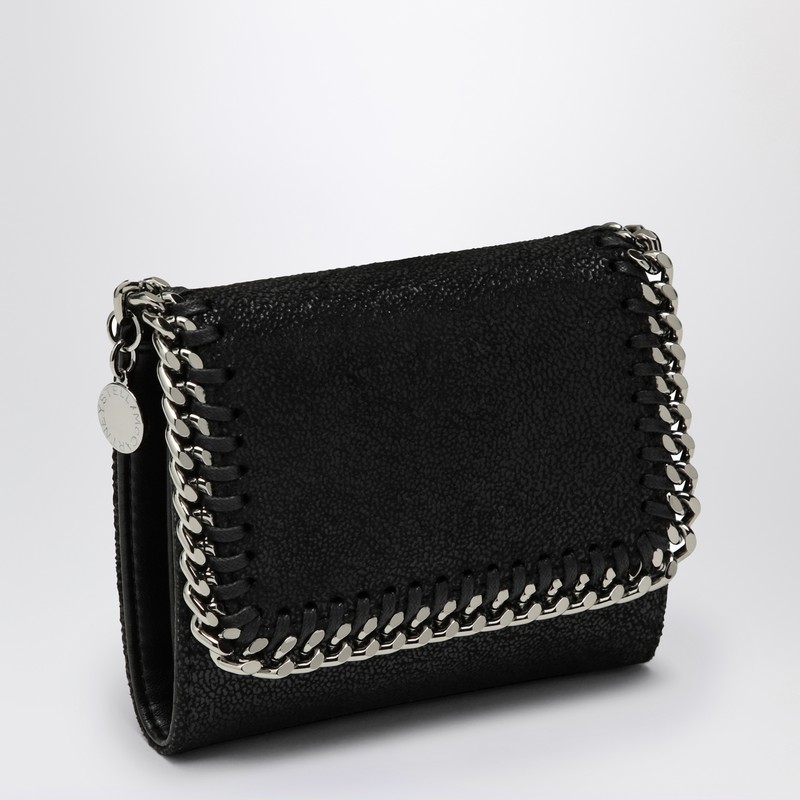 Black small Falabella wallet