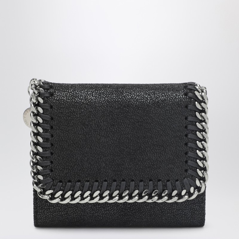 Black small Falabella wallet