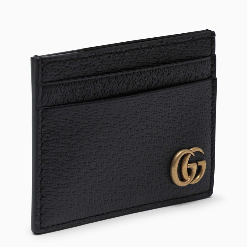 GUCCI Black GG Credit Card Holder for Men