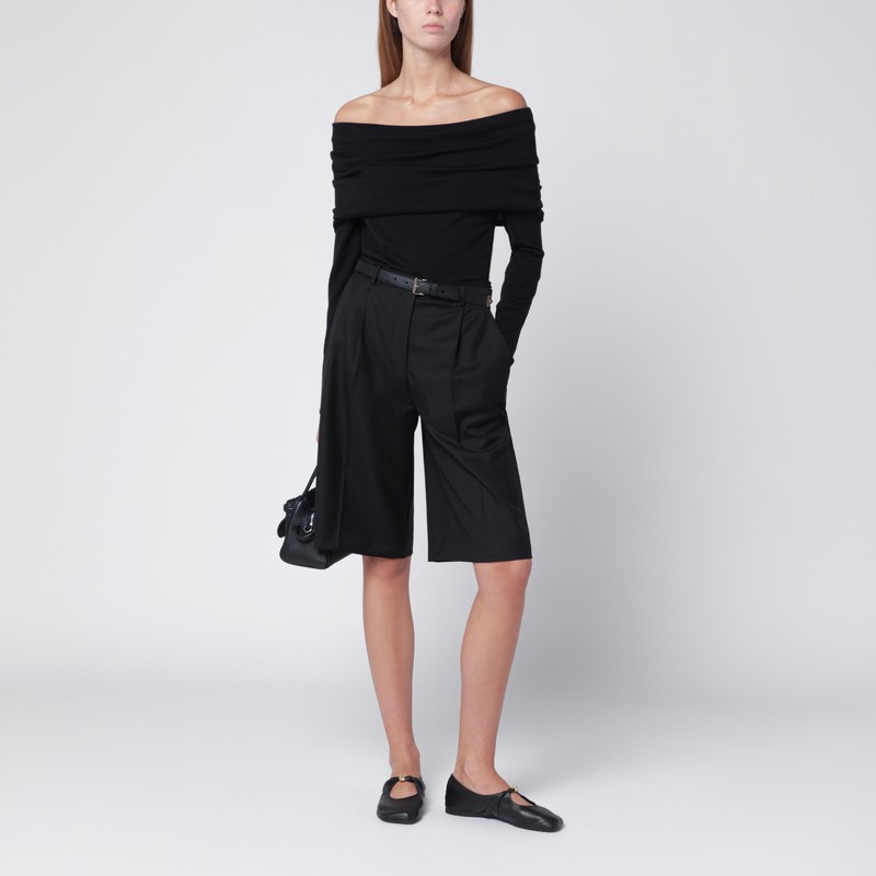 Almada Label Cara Sweater In Black Silk And Cashmere In Black