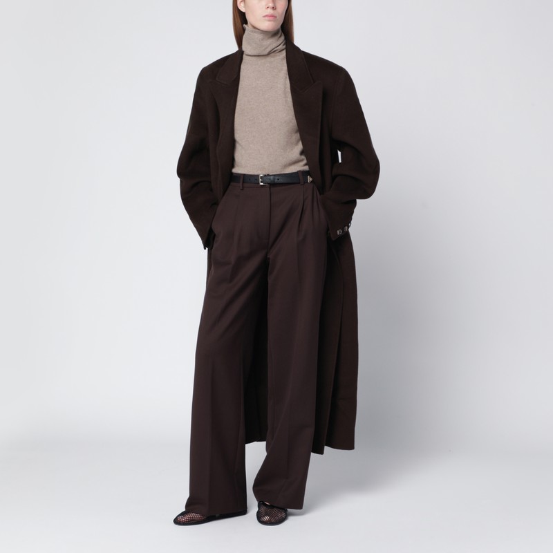 Almada Label Vida Top In Beige Organic Cashmere In Sand