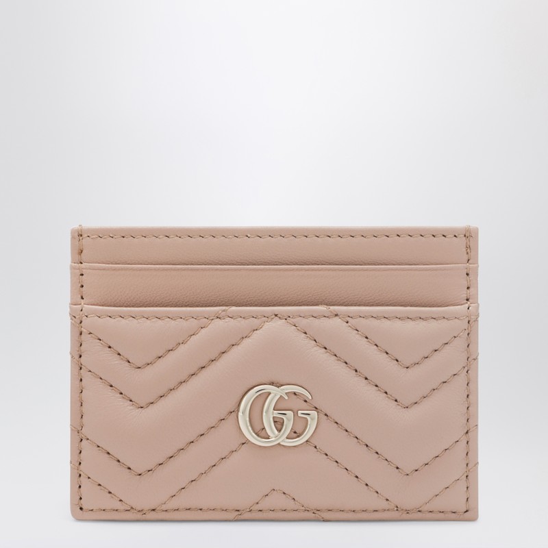 Pale pink GG Marmont card holder
