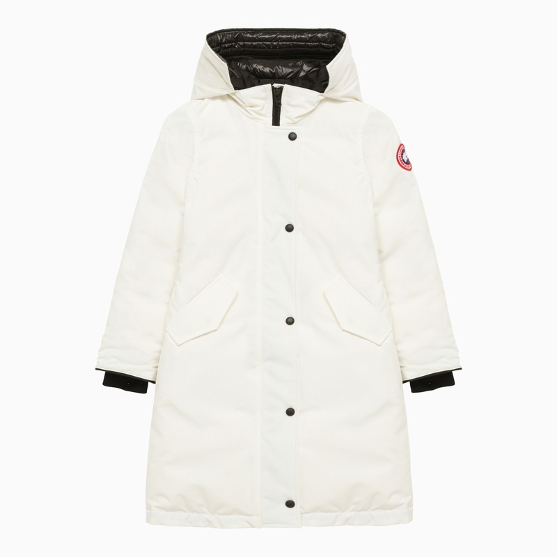 White Expedition nylon parka