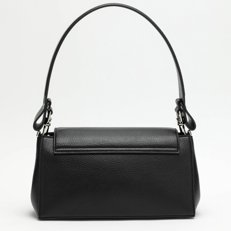 Vivienne Westwood Medium Smooth Shoulder Bag Hazel In Black