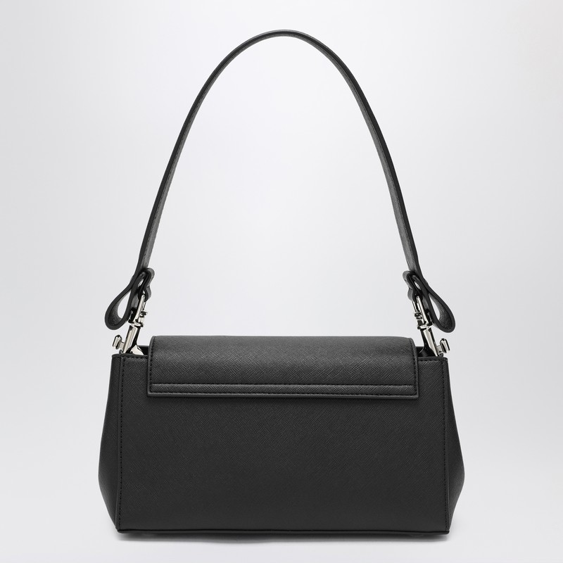 Vivienne Westwood Medium Black Smooth Shoulder Bag Hazel In Gray