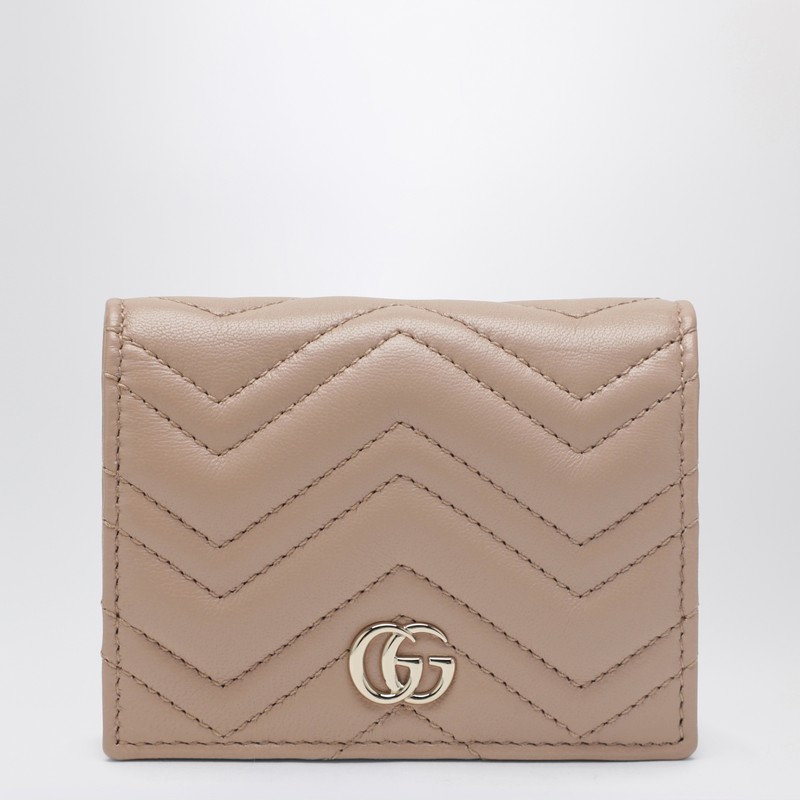 Small GG Marmont wallet in pale pink