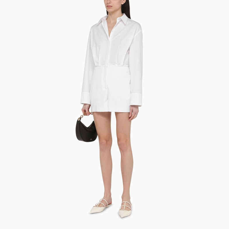 Shop Valentino White Cotton Shirt Suit