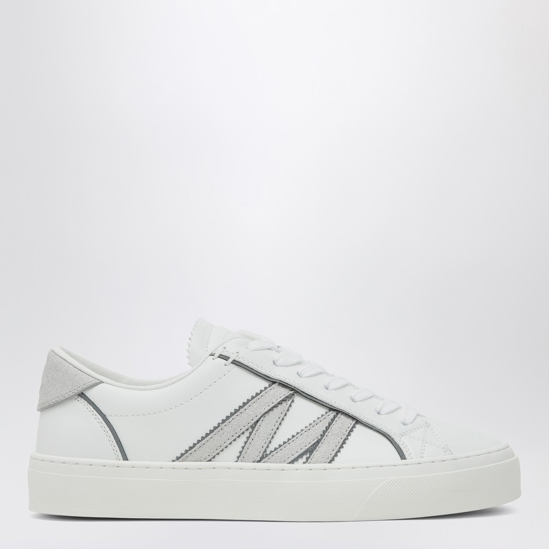White leather Monaco2 sneakers - Moncler - Modalova