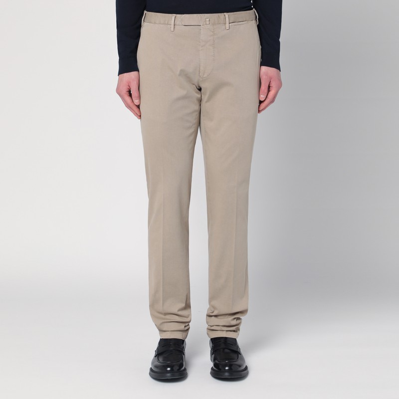 Beige trousers in cotton - Santaniello - Modalova