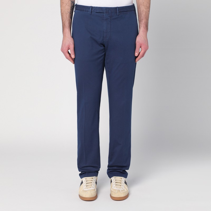 Blue trousers in cotton - Santaniello - Modalova