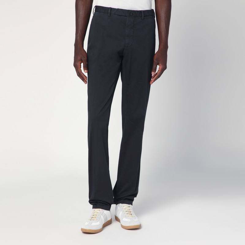 Black trousers in cotton - Santaniello - Modalova