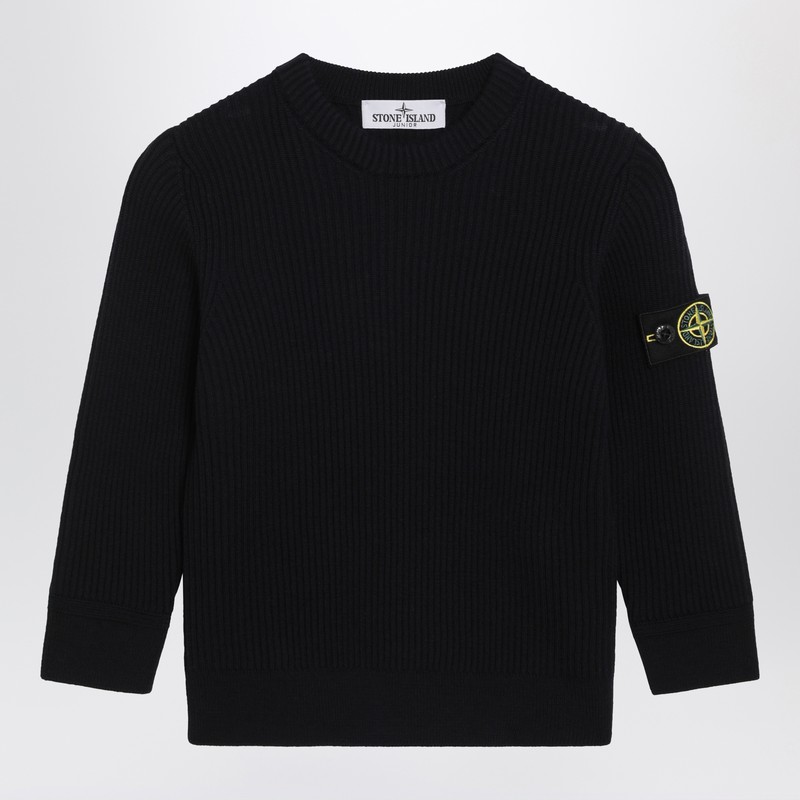 Navy blue wool sweater