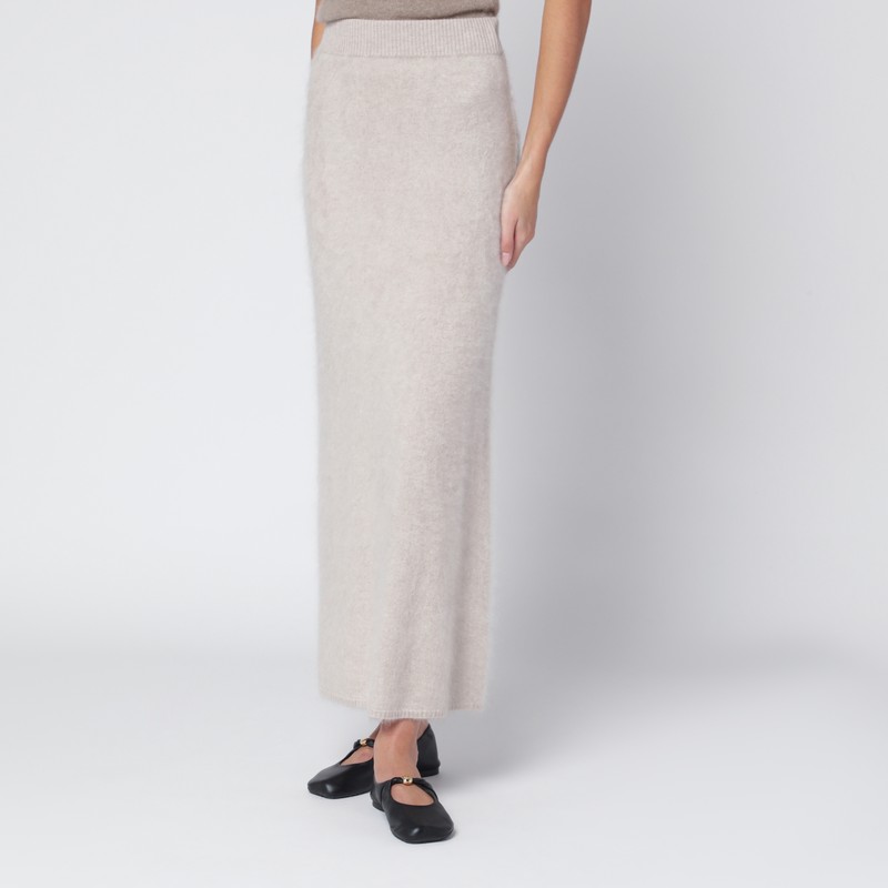 Umi skirt in taupe cashmere