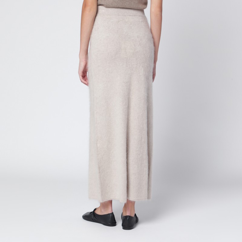 Almada Label Umi Skirt In Taupe Cashmere In Neutral
