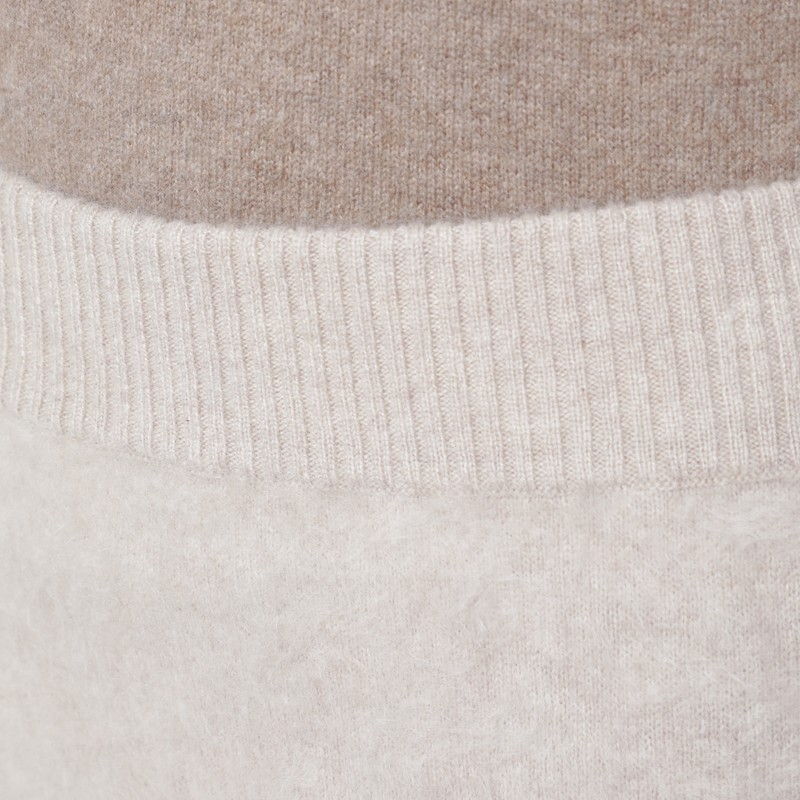 Almada Label Umi Skirt In Taupe Cashmere In Neutral