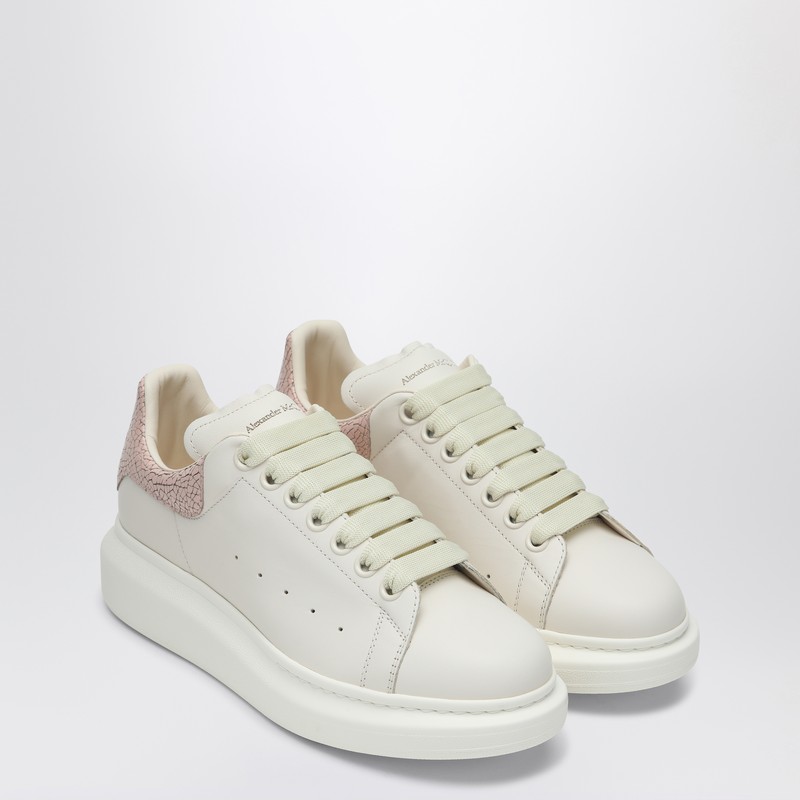 Alexander Mcqueen Women's And Pink Oversized Sneakers In White