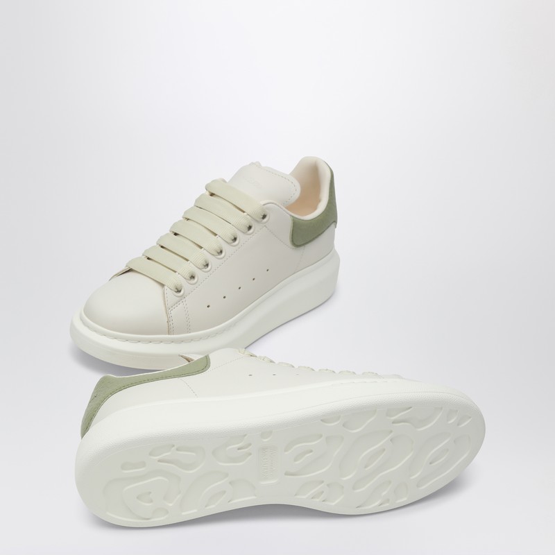 Alexander Mcqueen Alexander Mc Queen White/green Oversized Sneakers In White