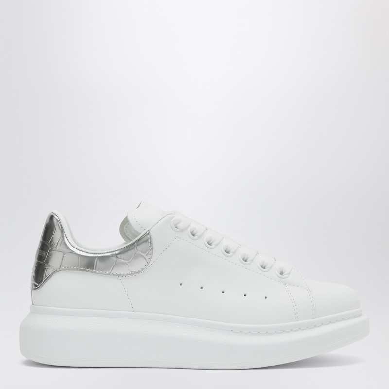 Oversize sneakers white/silver croc