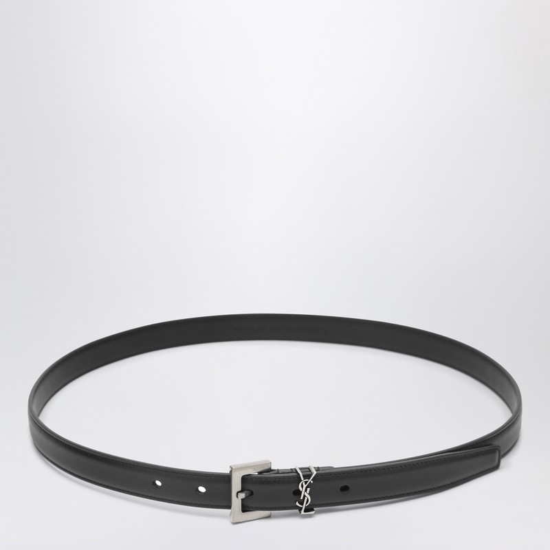 Cassandre black leather belt