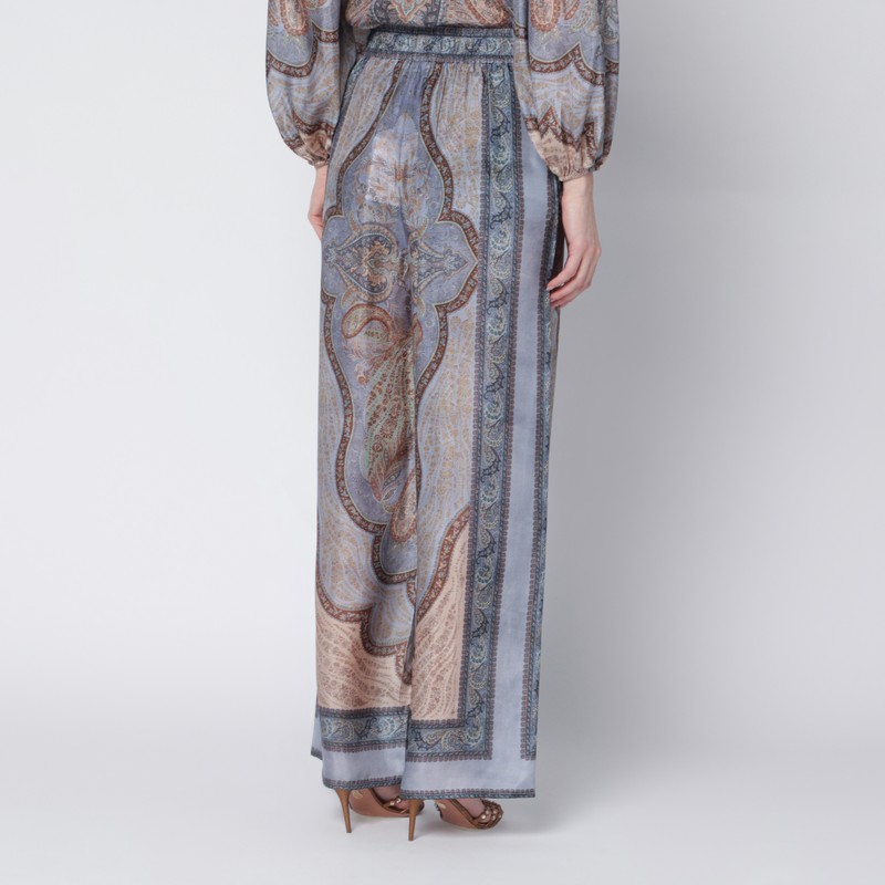 Zimmermann Wanderlust Trousers With Tapestry Print In Multi