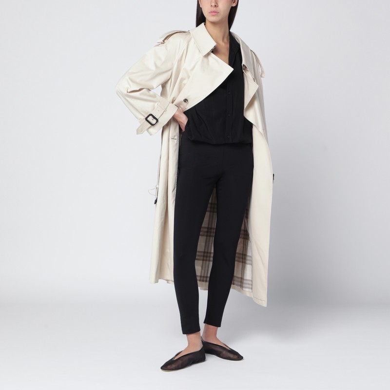 The Row Black Slim-fit Nylon-blend Trousers In Black