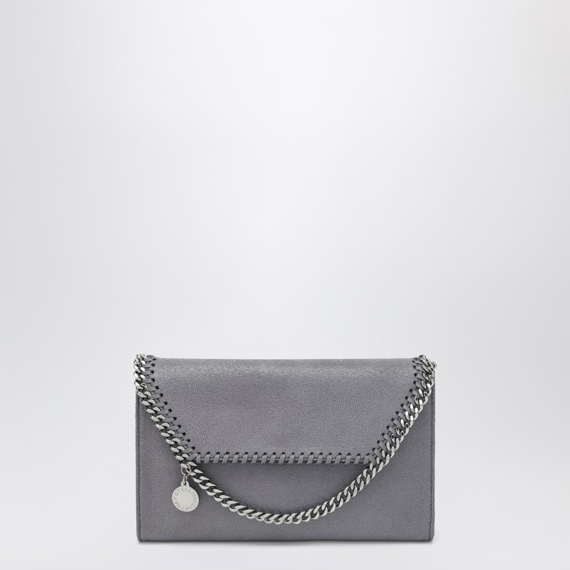 Falabella crossbody wallet bag in dark barolo