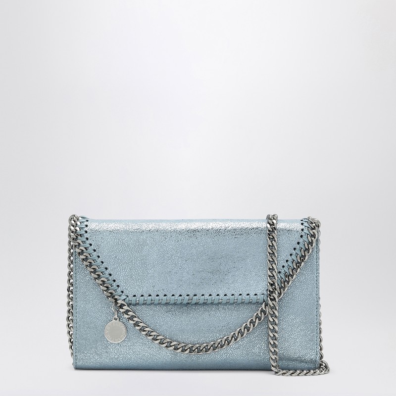 Falabella shoulder wallet bag sapphire blue