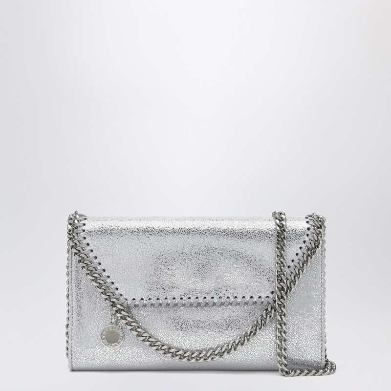 Falabella silver crossbody wallet bag