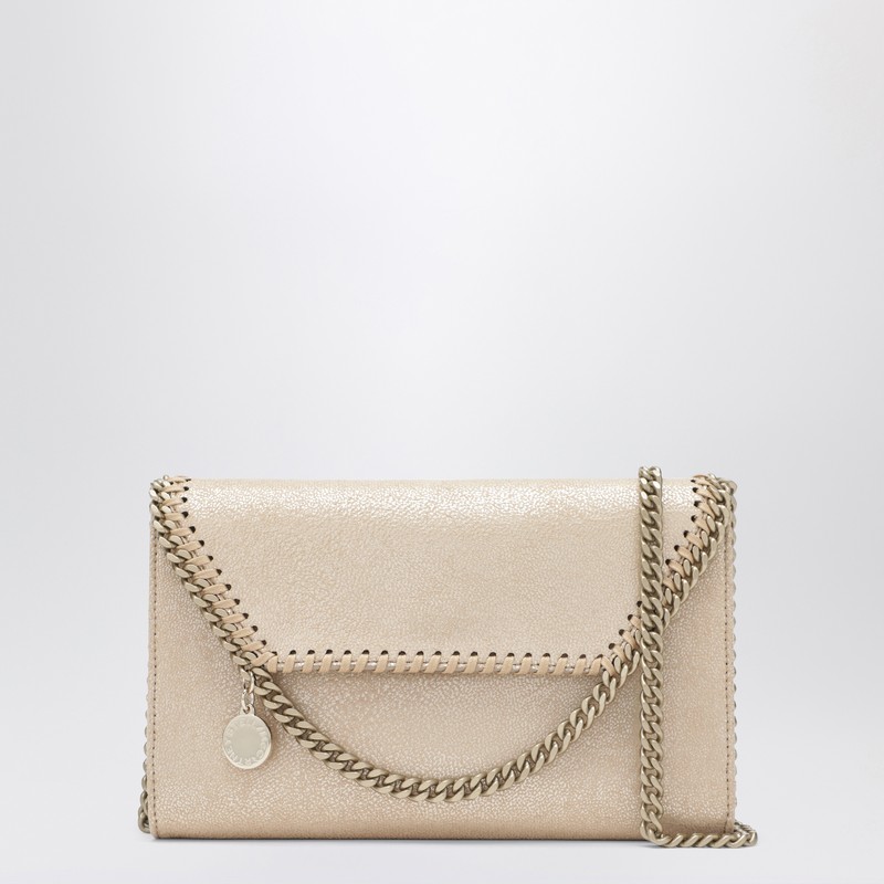Falabella Airlite Gold crossbody wallet bag