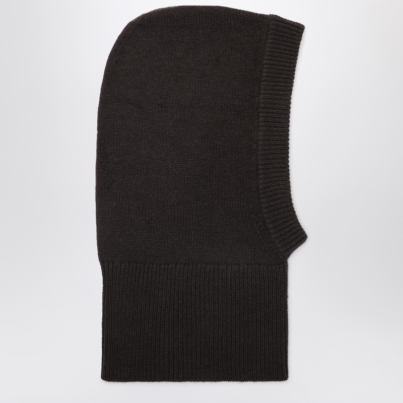 Almada Label Brown Wool And Cashmere Balaclava