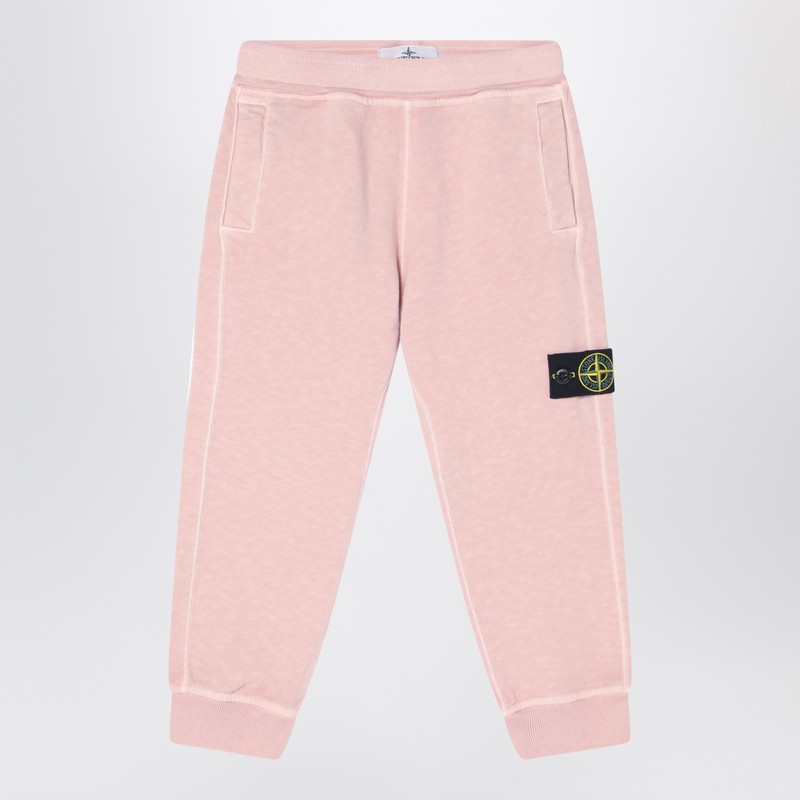 Pink cotton jogging pants