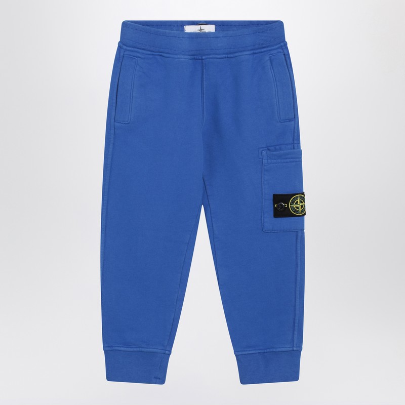 Electric blue cotton jogging pants