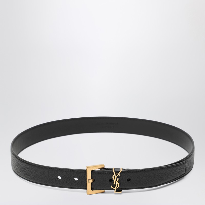 Cassandre black leather belt