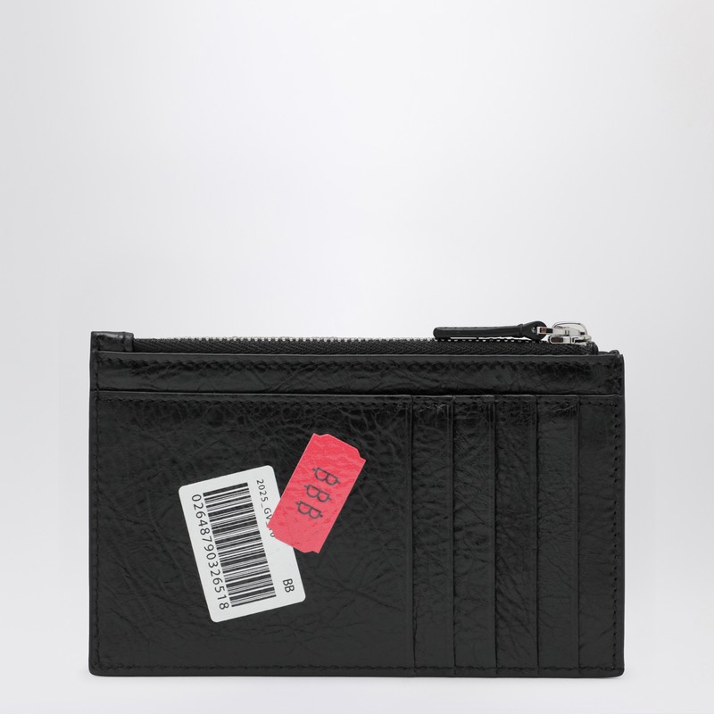 Balenciaga Black Cash Card Holder In Black