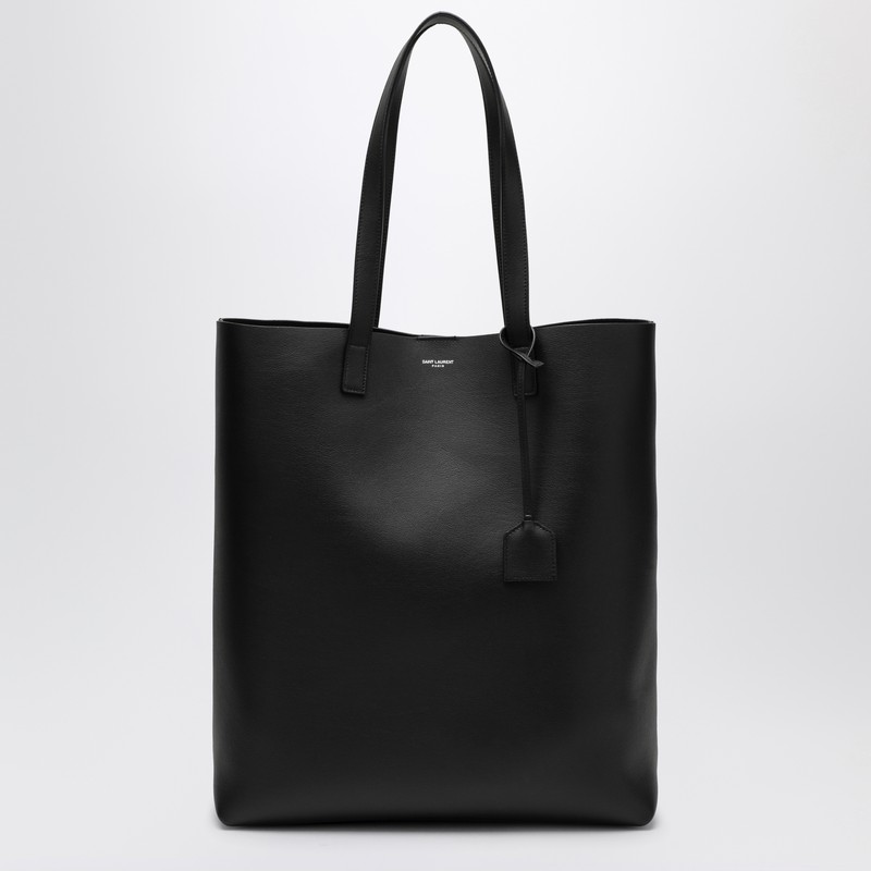 Bold black leather shopping bag - Saint Laurent - Modalova