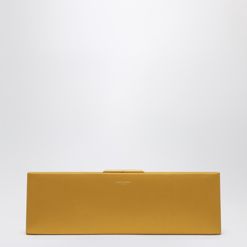 Midnight Clutch Large in Orange Satin