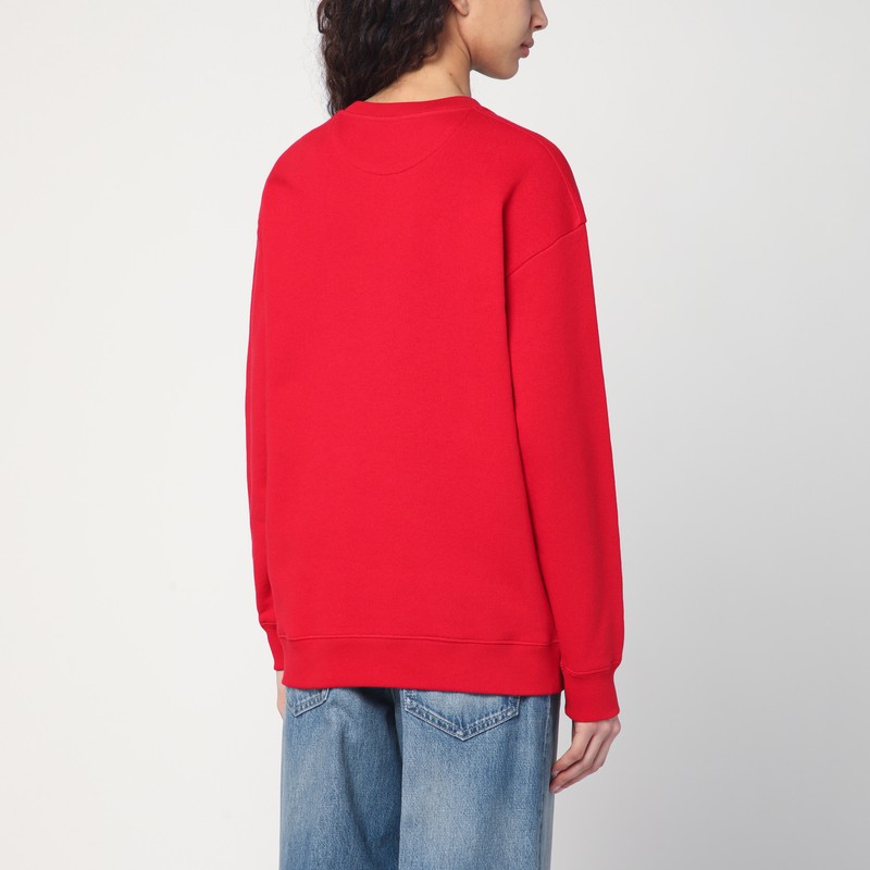 Valentino Chez Logo Print Sweatshirt In Red