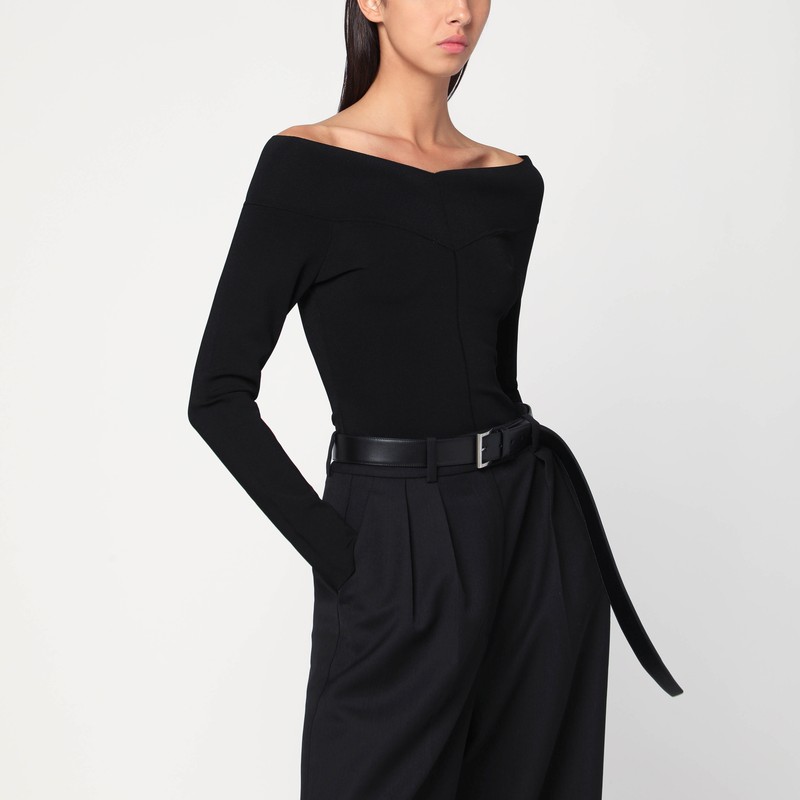 Black viscose-blend top - Stella McCartney - Modalova