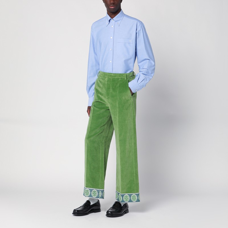Valentino Camicia Maniche Lunghe Vlogo Signature Shirts Light Blue In Light Blue