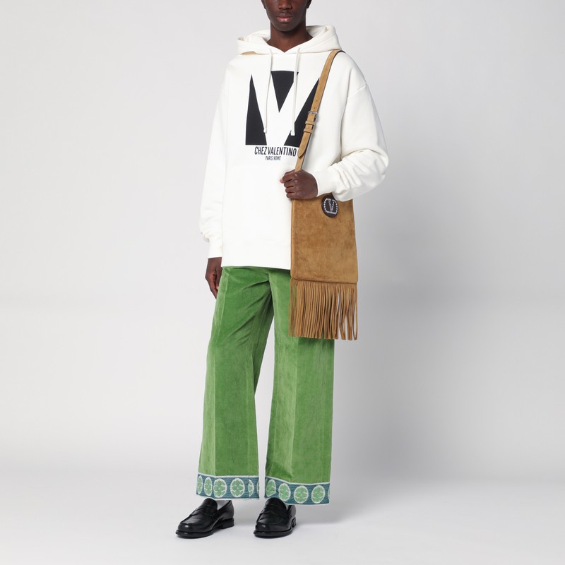 Valentino Garavani White Cotton Sweatshirt In Print