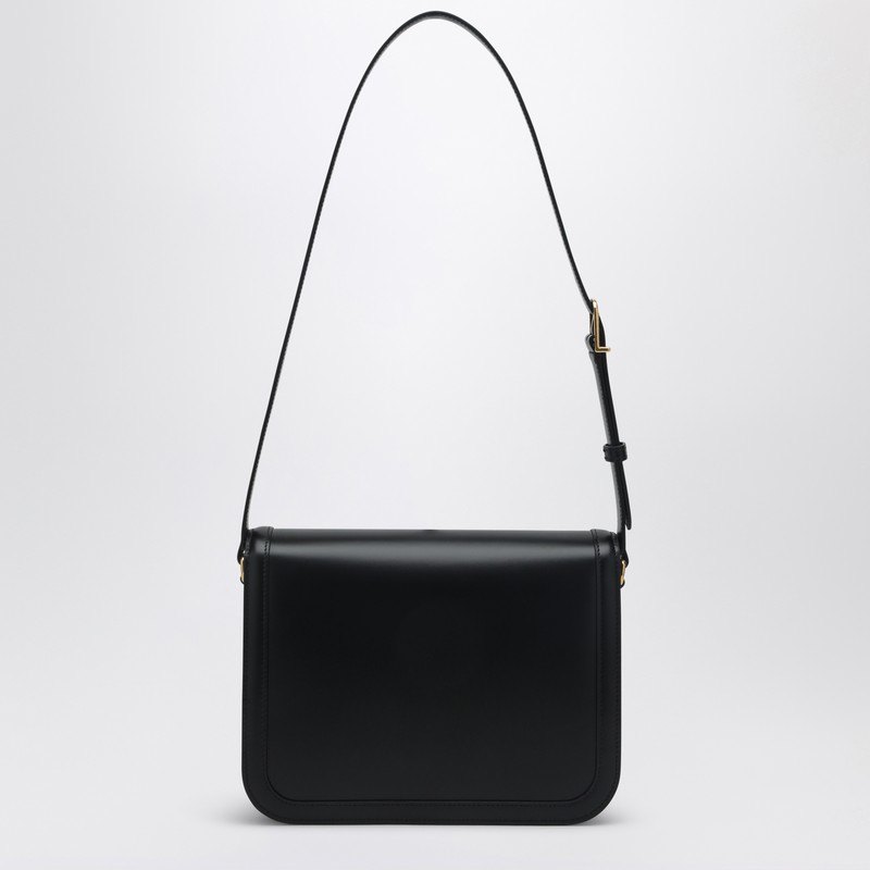 Valentino Garavani Garavani Alltime Calfskin Shoulder Bag In Black