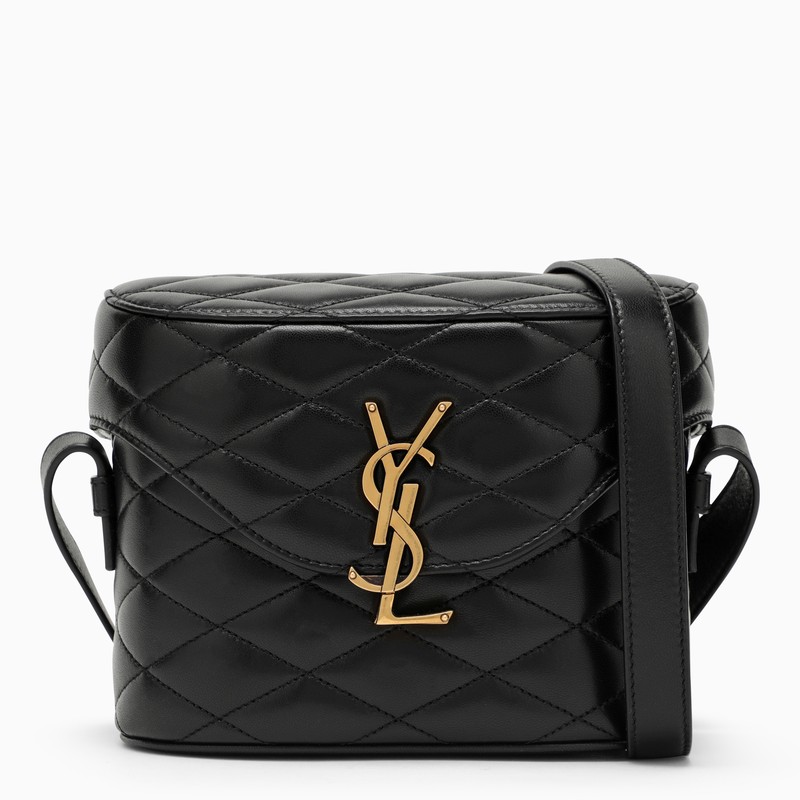 Box Bag June black quilted leather